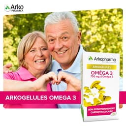 Thumbnail Viên Uống Dầu Cá Omega 3 Arkopharma Hỗ Trợ Tim Mạch, Tăng Cường Trí Não, Sáng Mắt - 180 Viên 4