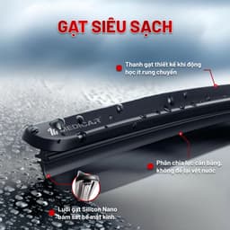 Thumbnail Cặp gạt mưa ô tô xe MITSUBISHI - Gạt mưa ô tô Silicon phủ nano chống nước Medicar 2