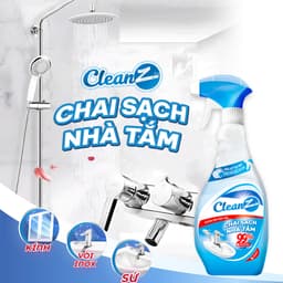 Thumbnail Xịt Sạch Nhà Tắm Đa Năng CLEANZ Vệ Sinh Nhà Tắm Chống Ăn Mòn Inox Vệ Sinh Vòi Rửa,Vòi Sen,Vách Kính 1