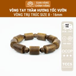 Thumbnail Vòng tay trầm hương Trụ trúc Tóc vườn Xưởng Mộc Việt size 8/10/12/14/16mm mang bình an may mắn 1