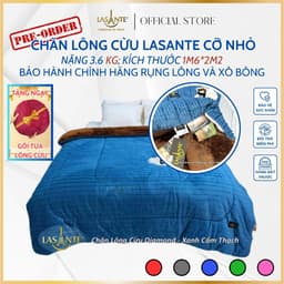 Thumbnail Chăn Lông Cừu Nhỏ 1m6 X 2m2 Cho Mùa Đông Đại Hàn 1 Người  Lasante, Bảo Hành Chính Hãng Kèm Túi 1