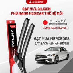 Thumbnail Cặp gạt mưa ô tô xe MERCEDES-BENZ - Gạt mưa ô tô Silicon phủ nano chống nước Medicar 1