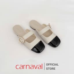 Thumbnail Dép Sục Nữ Carnaval Thiết Kế Quai Ngang Đính Hoa Siêu Xinh Kết Hợp Hai Màu - VS100 3