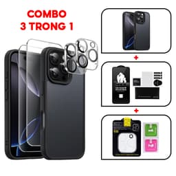 Thumbnail 𝗖𝗢𝗠𝗕𝗢 - Ốp LIKGUS Nhám Chống Vân Tay, Chống Sốc 2M + Kính Cường Lực Trong Suốt + Cường Lực Bảo Vệ Camera 4