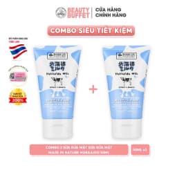 Thumbnail Combo 2 Sữa rửa mặt dưỡng ẩm mịn da Hokkaido Made In Nature Whipping Foam 50ml 1