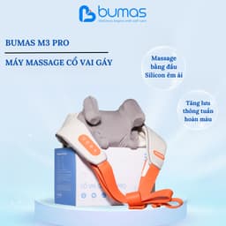 Thumbnail Máy Massage Cổ Vai Gáy BUMAS M3 Pro - Máy Massage Cổ - Mát Xa 8 Điểm Chạm - Quà Tặng Cho Gia Đình 1