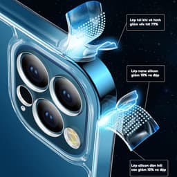 Thumbnail Ốp Lưng Likgus Trong Suốt Màng Bảo Vệ Camera Viền TPU Dẻo Chống Ố Vàng Cho IP 11-12-13-14-15-Pro-Plus-Promax 3