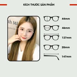 Thumbnail Gọng kính cận LANI kim loại tròn cho mặt nhỏ màu sắc nhẹ nhàng 29120 - dành cho mặt nhỏ 2
