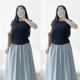 Thumbnail Áo Thun Baby Tee Bigsize Nữ Tay Ngắn Cổ Tròn Vải Tăm Co Giãn Phong Cách Basic Cho Chubby 50-95kg G244 1