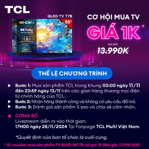 Ảnh [Livestream]Máy lạnh Inverter TCL FreshIN series 2.0 TAC-10CSD/FBI - Máy lạnh 1 HP 1