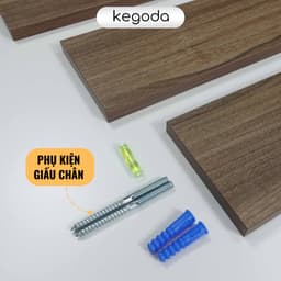 Thumbnail Kệ Gỗ Thanh Ngang Treo Âm Tường Trang Trí, Nhiều Màu KEGODA KT56 2