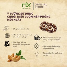 Thumbnail Nam Xanh Chuối điều cuộn nếp phồng túi 40g 1