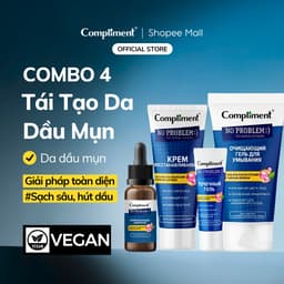 Thumbnail Bộ Chăm Sóc Da Dầu Mụn AHA BHA PHA Compliment, Sữa Rửa Mặt, Kem Dưỡng Ẩm, Serum, Kem Chấm Mụn 1