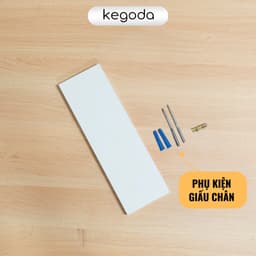 Thumbnail Kệ Gỗ Thanh Ngang Trang Trí Treo Tường Màu Trắng KEGODA KT56 1