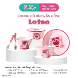 Thumbnail Dụng Cụ Ăn Dặm Gabby Hình Losto Đĩa, Dĩa, Bát, Muỗng, Nĩa Chất Liệu Sứ Cao Cấp Cho Bé 4