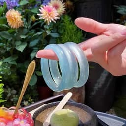 Thumbnail Vòng Tay Thạch Anh Tự Nhiên Màu Xanh Hợp Mệnh Thuỷ Mộc - Ngọc Trai Trường Thịnh 2