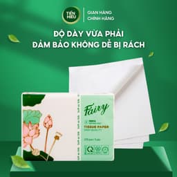 Thumbnail Combo 30 Bịch Giấy Ăn Fairy Sen Chất Liệu 100% Gỗ Tự Nhiên An Toàn Thiết Kế 3 Lớp Bền Dai 270 Tờ 3