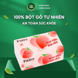 Thumbnail Combo 4 Gói Giấy Ăn Fairy Đào Khổ To 3 Lớp Siêu Dai Tiện Lợi Chất Liệu Mềm Mịn An Toàn Cho Bé 450 Tờ 2