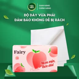 Thumbnail Thùng 30 Gói Giấy Ăn Rút Fairy Đào Khổ To 3 Lớp Siêu Dai Chất Liệu Mềm Mại An Toàn Cho Da 450 Tờ 3