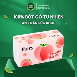 Thumbnail Thùng 30 Gói Giấy Ăn Rút Fairy Đào Khổ To 3 Lớp Siêu Dai Chất Liệu Mềm Mại An Toàn Cho Da 450 Tờ 2