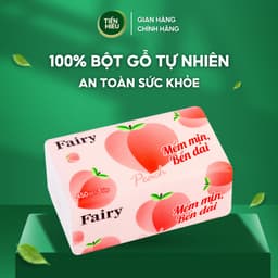 Thumbnail Giấy Ăn Rút Fairy Đào 450 Tờ Khổ To Tiện Dụng 100% Gỗ Tự Nhiên Mềm Mại An Toàn 3 Lớp Bền Dai 2