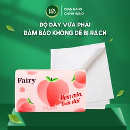 Thumbnail Giấy Ăn Rút Fairy Đào 450 Tờ Khổ To Tiện Dụng 100% Gỗ Tự Nhiên Mềm Mại An Toàn 3 Lớp Bền Dai 3