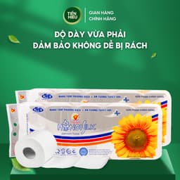 Thumbnail 10 Cuộn Giấy Vệ Sinh Hà Nội Silk 4 Lớp Mềm Mịn Tan Nhanh Trong Nước Cuộn Hoa Cúc Có Lõi Tiện Lợi 2