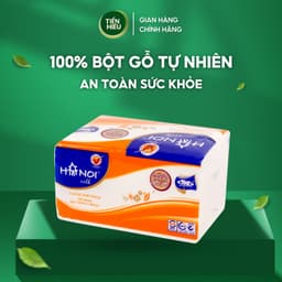 Thumbnail Combo 8 Gói Giấy Ăn Rút Hà Nội Silk Làm Từ 100% Gỗ Tự Nhiên Mềm Mại Bền Dai An Toàn 150 Tờ x 3 Lớp 1
