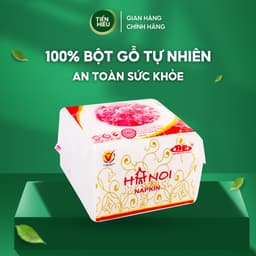Thumbnail Combo 8 Gói Khăn Giấy Ăn Napkin Hanoi Silk Khổ 220 x 220mm 2 Lớp Mềm Mịn Cao Cấp Tiện Lợi 100 Tờ 1