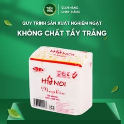 Thumbnail Combo 8 Gói Khăn Giấy Ăn Napkin Hanoi Silk Khổ 220 x 220mm 2 Lớp Mềm Mịn Cao Cấp Tiện Lợi 100 Tờ 3