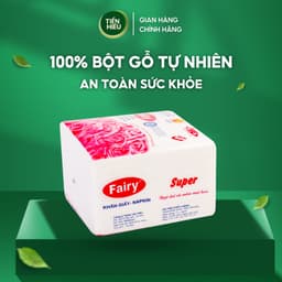 Thumbnail Khăn Giấy Ăn Fairy Napkin Khổ 320 x 320mm Chất Liệu Mềm Mịn Dễ Thấm Hút An Toàn Tiện Lợi 100 Tờ 3
