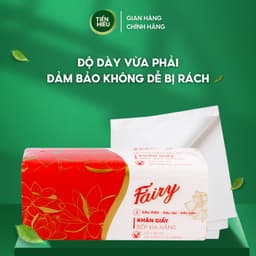 Thumbnail Combo 4 Bịch Khăn Giấy Lau Đa Năng FAIRY Cao Cấp Mềm Mịn Thấm Hút Dầu Tốt Lau Chùi Tiện Lợi 100 Tờ 2