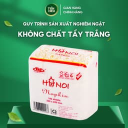 Thumbnail Khăn Giấy Ăn Hanoi Silk Napkin Khổ 220 x 220mm Tiện Lợi Chất Liệu Mềm Mịn Thấm Hút Nhanh 100 Tờ 3