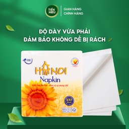 Thumbnail Giấy Khăn Ăn Hà Nội Silk Khổ 320 x 320mm 2 Lớp Mềm Mịn Cao Cấp Đa Năng Tiết Kiệm 100 Tờ 2