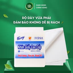 Thumbnail Combo 5 Bịch Giấy Cân 32 Fairy Khổ 320 x 320mm 2 Lớp Mềm Dai Thấm Hút Nhanh Cao Cấp Đa Năng Tiết Kiệm 540 Tờ 3