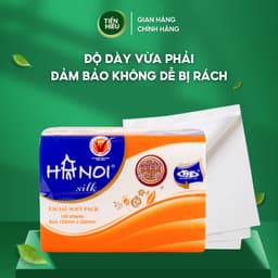 Thumbnail Combo 4 Gói Giấy Ăn Rút Hà Nội Silk Chất Liệu Cao Cấp Mềm Mại Bền Dai An Toàn 150 Tờ x 3 Lớp 2