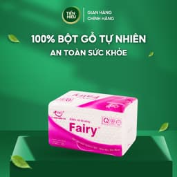 Thumbnail Combo 5 Gói Giấy Ăn Rút Lụa Ngắn Fairy 2 Lớp Bền Dai Mềm Mịn Chất Liệu 100% Gỗ Tự Nhiên An Toàn 280 Tờ 1