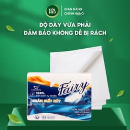 Thumbnail Combo 5 Gói Giấy Ăn Rút Lụa Fairy Ngắn 150 Tờ Tiện Dụng Siêu Tiết Kiệm 3 Lớp Mềm Mại Bền Dai An Toàn 2
