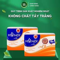 Thumbnail Giấy Ăn Rút Hà Nội Silk 150 Tờ x 3 Lớp Chất Liệu 100% Gỗ Tự Nhiên Mềm Mại Bền Dai An Toàn Cho Bé 3
