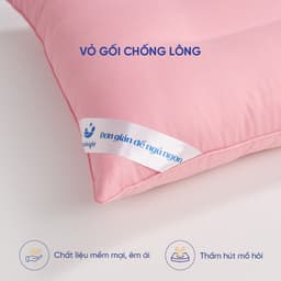 Thumbnail Combo Ruột gối nằm lông vũ Mochi 45x65cm & Vỏ gối lụa tencel Airsilk mềm mịn - Goodnigth Bedding 3