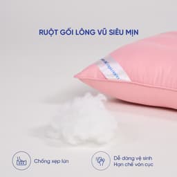 Thumbnail Combo 2 gối lông vũ định hình Goodnight Mochi 45x65cm 1