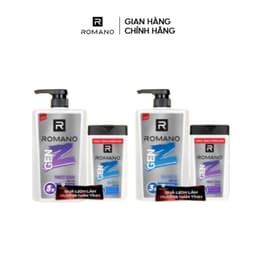 Thumbnail Dầu gội nam Romano Gen Z hương Sea Breeze/Forest Cedar 610g/chai (Tặng mùi ngẫu nhiên) 1