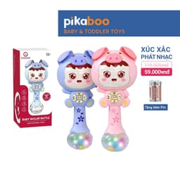 Thumbnail Đồ chơi xúc xắc gặm nướu cho bé cao cấp Pikaboo phát nhạc vui nhộn đèn sáng lấp lánh cao cấp an toàn 1