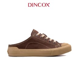 Thumbnail Giày Sục Đạp Gót Mules Vải Sneaker Unisex E10 CHOCO MILK DINCOX Tăng Chiều Cao 4cm 2