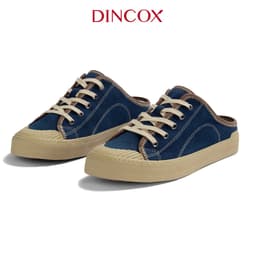 Thumbnail Giày Sục Đạp Gót Mules Vải Sneaker Unisex Tăng Chiều Cao 4cm DINCOX E10 Dark Navy 3