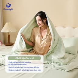 Thumbnail Chăn Lụa Tencel Vua Nệm Goodnight Airsilk 220x200cm, Chăn Tencel  Hút Ẩm Tốt, Màu Sắc Thanh Lịch, Đắp Hè Thu 1