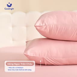Thumbnail Vỏ Gối Goodnight Airsilk Tencel Lụa Cao Cấp 5 màu pastel - Goodnight Bedding (1 chiếc) 3