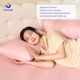 Thumbnail Vỏ Gối Goodnight Airsilk Tencel Lụa Cao Cấp 5 màu pastel - Goodnight Bedding (1 chiếc) 2