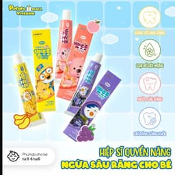 Thumbnail Kem Đánh Răng Pororo Hàn Quốc 50g Cho Trẻ Em Từ 3 Tuổi 1