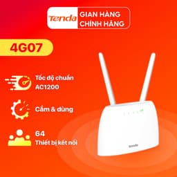 Thumbnail Bộ Phát WiFi Tenda 4G07 Chuẩn AC 1200Mpbs Dùng Sim 4G/3G Dùng Cho Ôto Và Nơi Không Có Internet 1